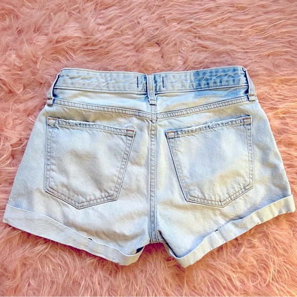 Abercrombie & Fitch Ames Low Rise Boyfriend Jean Shorts Ripped Distressed 24/00 - Picture 5 of 6